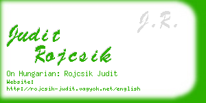 judit rojcsik business card